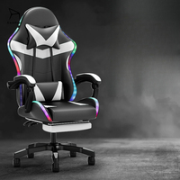 Fauteuil de jeu pivotant inclinable ergonomique moderne en cuir personnalisé de haute qualité EaseNeat, convertible, réglable en hauteur avec repose-pieds