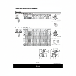 Raccords instantanés SMC Pneumatics KQ2H10-04G pièces pneumatiques - Product Image 1