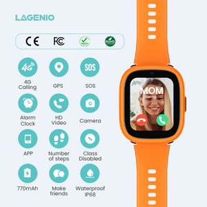 Reloj Inteligente LAGENIO para Niños, Resistente al Agua IP68, <span class=keywords><strong>con</strong></span> Tarjeta SIM 4G, GPS, LBS, Videollamada, SOS, para Niños y Niñas, Gran Venta - Product Image 2