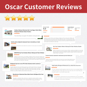 Stores à lamelles occultantes en PVC, résistantes à la <span class=keywords><strong>pluie</strong></span>, au vent et à l'eau, motorisées, à glissière, stores enrouleurs pour patio, balcon, jardin - Product Image 3