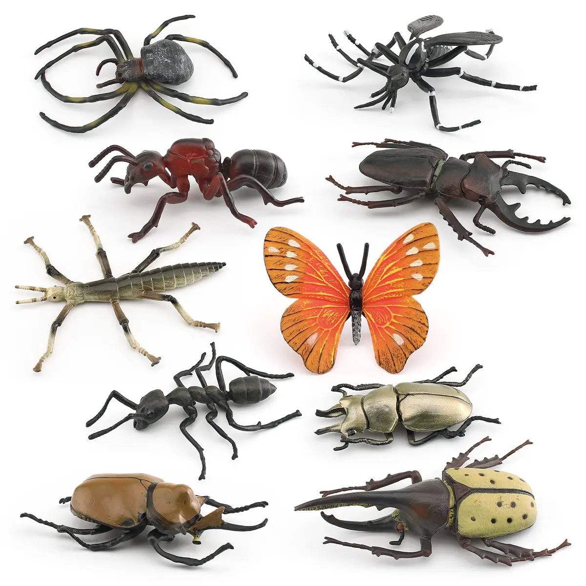 simulierung der catalpa insekt magnopus stiftmauer spinne stechmücken tier modell dekoration