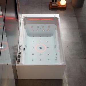 ม่านน้ำ74นิ้วจากุซซี่ฟองเจ็ทอ่างน้ำวนอ่างอาบน้ำอิสระ1.8เมตรสแตนเลสไฟฟ้าอ่างน้ำร้อนห้องน้ำในร่ม - Product Image 4