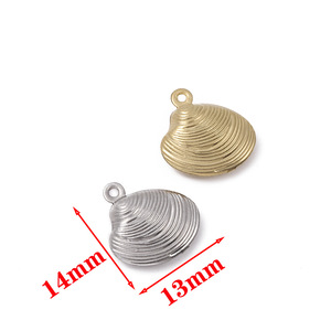 Stainless Steel <b>Shell</b> Pendant Gold Silver DIY Jewelry Findings For <b>Bracelet</b> Necklace H1134 - Product Image 2