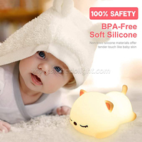 Lampe led en forme de chat mignon pour la chambre d'un enfant, veilleuse pour les touts-petits, luminaire décoratif d'intérieur