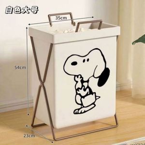 Bathroom Dirty Clothes Basket Storage Basket <b>for</b> Bathroom Modern Design Laundry Basket Modern Bathroom Folding Basket Non-Woven - Product Image 5