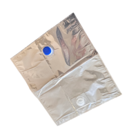 Sac aseptique transparent/en feuille d'aluminium avec valve pour distributeur de boissons liquides, jus, eau, vin – 5L, 10L, 20L, 100L