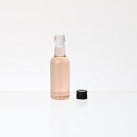 Botol minuman keras plastik hewan peliharaan Mini 50ML/1.67oz dengan tutup ROPP aluminium