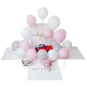 Hot Sale Wedding Birthday Party Supplies Pink Black White Gold Large Surprise Box
