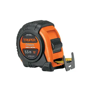 Master con 72 unità Flexometer pinza contro impatti 5.5 m nastro 25mm, Truper - Product Image 1