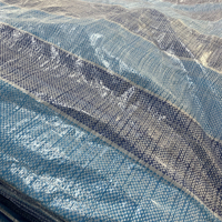 Feuilles de tissu maillé HDPE personnalisables 200 g/m² en PE tissé, imperméables, robustes, double face, pour usage automobile, avec lamination couleur