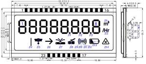 <span class=keywords><strong>Custom</strong></span> Tn 8 Cijferig <span class=keywords><strong>7</strong></span> <span class=keywords><strong>Segment</strong></span> <span class=keywords><strong>Lcd</strong></span> Watermeter Digitaal Scherm - Product Image 5
