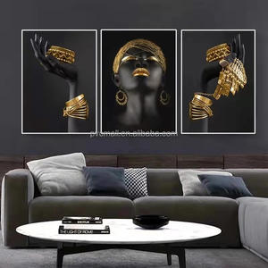 Decoración moderna <span class=keywords><strong>para</strong></span> el hogar, pinturas <span class=keywords><strong>negras</strong></span> sin marco <span class=keywords><strong>para</strong></span> mujeres, póster e imágenes impresas en lienzo, pinturas de Arte Africano - Product Image 3
