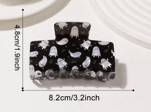 กิ๊บติดผมลายแมงมุมผีฟักทอง กิ๊บหนีบผมอะซิเตท - Product Image 1