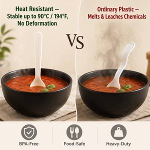 Wholesale High Quality Biodegradable Compostable Disposable <b>Coffee</b> Ground Fork Knife And <b>Spoon</b> Set For Restaurant - Product Image 2