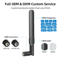 Antenne LoRa en caoutchouc 433 MHz 868 MHz 915 MHz 5 dBi SMA Mâle pour communication longue portée pour compteurs intelligents et IoT
