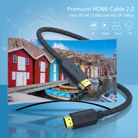 Cable HDMI 4K Premium, Trenzado de Nailon, 18Gbps Ultra HD 2160p, ARC, HDCP 2.2, Molde TPE, Cable HDMI de Alta Velocidad al por Mayor