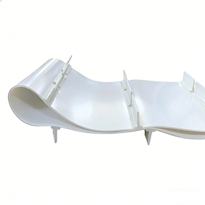 สายพานลำเลียง PU สีขาว ได้รับการรับรองจาก FDA/USDA/EU พร้อมปุ่มกันลื่น เกรดอาหาร สำหรับงานอบและแปรรูปเนื้อสัตว์ - Product Image 6