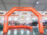 Arche gonflable publicitaire extérieure à double jambe pour départ/arrivée de course, certifiée CE, avec pompe électrique pour événements