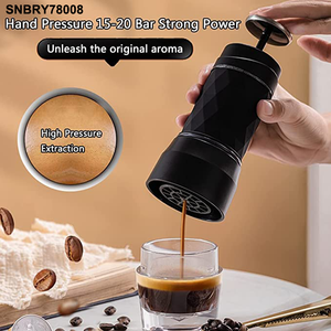 TIKTOK <span class=keywords><strong>Amazon</strong></span> Venta caliente <span class=keywords><strong>cafetera</strong></span> portátil Viajes al aire libre mini máquina de café espresso Express Manual de mano Prensa de mano - Product Image 3