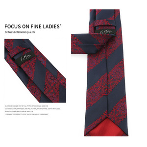 Burgundy Jacquard Tie cho nam giới gắn tay Kinh Doanh Phong cách giản dị cho đám cưới Chú rể và người đàn ông tốt nhất bán buôn - Product Image 4