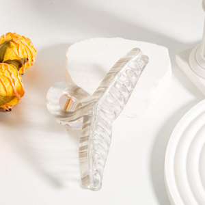 Shark <b>Clip</b> Acetate Hair <b>Clip</b> Silver White Light Green Daily Use High Quality Hair Ornament - Product Image 4