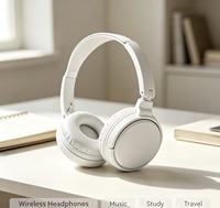 Casque sans fil supra-auriculaire avec microphone intégré pour V5.3, autonomie de 15 à 20 heures, réduction de bruit ENC, métal, aviation, audiophile