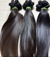 Paquetes de Cabello Humano Virgen 15A, Liso, Rubio, Doble Trama, Cierre de Cabello Virgen, Cabello Virgen de Templo del Sur de la India, Cabello de 1 Donante