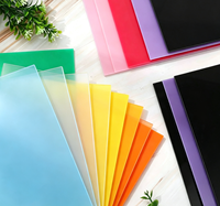 Feuille acrylique colorée transparente et opaque, plaque en plastique PMMA découpée sur mesure pour la décoration et la signalétique