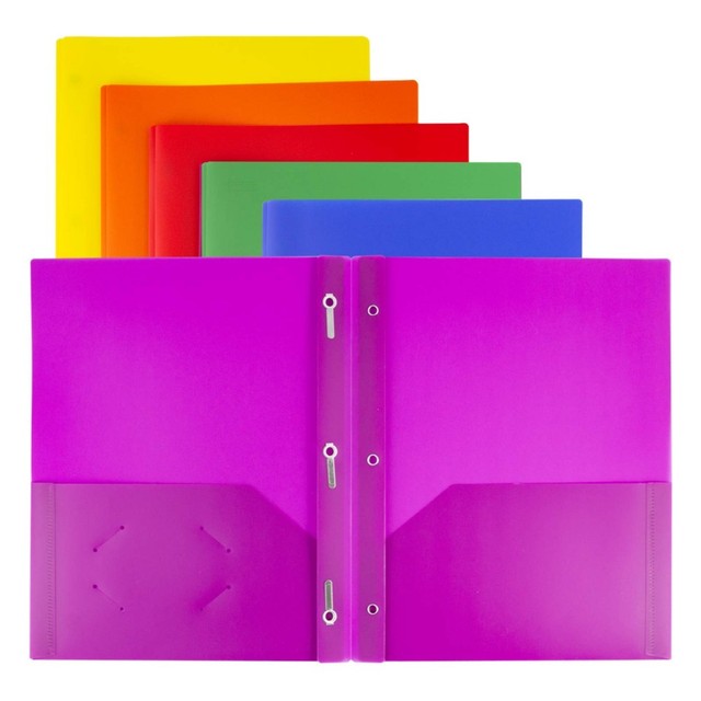 Manufacture Custom Waterproof A4 Plastic Document File Pocket Folding Folder With Flap
