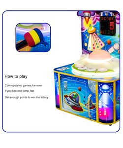 Bán Hot Chất Lượng Cao Đồng Xu Hoạt Động Búa Tấn Công Trò Chơi Máy <span class=keywords><strong>Whack</strong></span> Một Nốt Ruồi Với Xổ Số Vé Vui Vẻ 2 Người Chơi Trẻ em' Vui Chơi Giải Trí - Product Image 6