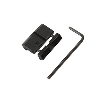 11mm to 20mm 5-Slot Adapter Base Lightweight Matte Black Aluminum Alloy Outdoor Equipment Converter Field <b>Activities</b> - Product Image 2