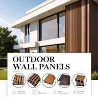 Panneau mural extérieur HALONG en WPC pour bardage extérieur, panneau composite bois-plastique, imperméable, résistant aux UV