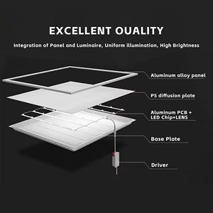 超市图书馆最新超亮600x600mm毫米商用发光二极管面板灯48w 60w 80w - Product Image 5