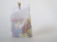 Sac en papier gluant imprimé avec logo personnalisé, 50 unités, translucide, pour vêtements et chaussures