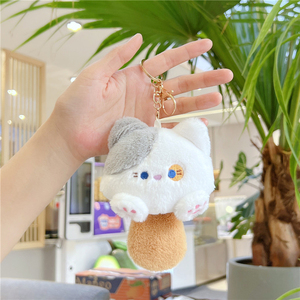 Llavero de Peluche Suave de Algodón PP con Forma 3D de la Serie Gatos de Ocio, Adorable y Genial, con Sonido, Diseño BIBI Call Meow Meow Planet y Cierre - Product Image 6