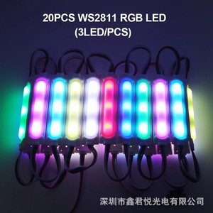โมดูล LED 5050 RGB 12V DC 85 มม. x 18 มม. พร้อมตัวหรี่ไฟ รองรับสำหรับไฟ LED แบบเส้น - Product Image 5