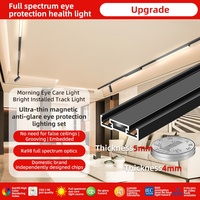 Éclairage sur Rail Magnétique Système Linéaire Ultra-Fin Encastré au Plafond Caché 48V LED Spot 1M 2M pour Toute la Maison