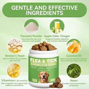 Friandises à Mâcher Souples OEM pour Chiens et Chats : Prévention Puces et Tiques, Huile de Coco, Poudre de Graines de Lin, Vitamines, Levure de Bière, Minéraux, Santé de la Peau et du Pelage - Product Image 5