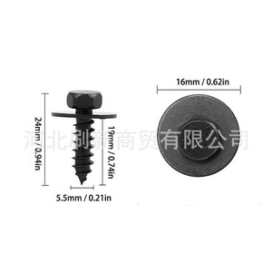 Vis à tête cruciforme hexagonale Sx M6.2 x 22 mm pour Toyota, pour le remplacement et la réparation des rondelles de garde-boue, fixation automobile - Product Image 3
