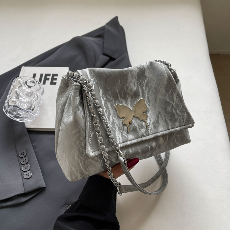 Material pu gris plateado de alta calidad.