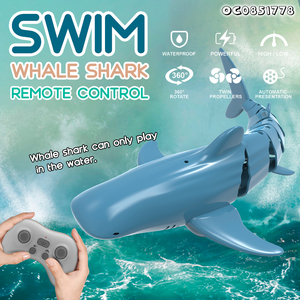 Mùa hè hồ bơi trò chơi nước RC động vật đồ chơi trẻ em điều khiển từ xa cá mập 2.4G - Product Image 2