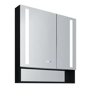 双光源铝框LED浴室镜型号AL-46 - Product Image 1