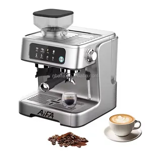 Aifa Moedor de café expresso, máquina de cappuccino portátil programável de luxo italiano, em plástico inoxidável, venda imperdível