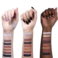 Composez votre propre marque Palette d'ombres à paupières à haute teneur en pigments Vente en gros Palette d'ombres à paupières vegan compacte avec logo personnalisé
