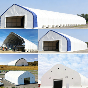 Offre Spéciale – Abri de Hangar Moderne 40 pieds x 40 pieds, Structure en Acier avec Toit en PVC, Abri pour Conteneur Maritime <span class=keywords><strong>à</strong></span> Poutre Unique - Product Image 3