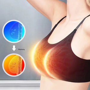 Vibrierende straffende Entspannung und Durchblutung Elektrisches Brustwarzen massage gerät BH-Wärme massage produkt zur Vergrößerung - Product Image 3