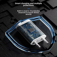 Adaptateur secteur QC3.0, chargeur 5W 5V1A USB, prise EU, chargeur rapide universel pour téléphone portable, montre intelligente, casque, MP3, appareil photo