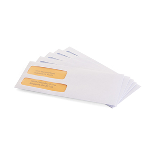 Phong Bì Kiểm Tra An Ninh Màu Trắng Hóa Đơn Kinh Doanh Cửa Sổ Đôi Tự Đóng Dấu Cỡ Hoàn Hảo #9 Tùy Chỉnh - Product Image 3