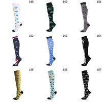 Chaussettes de compression sportives personnalisées avec logo, tricotées, antidérapantes, pour jeunes et adultes, automne