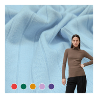 Tissu côtelé en polyester doux au toucher, tissu côtelé en polyester tricoté sur mesure à vendre